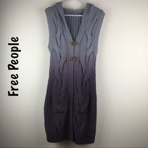 Free People vest duster sz Lg